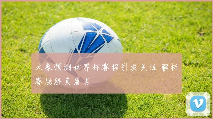 大象预测世界杯赛程引发关注 解析赛场胜负看点
